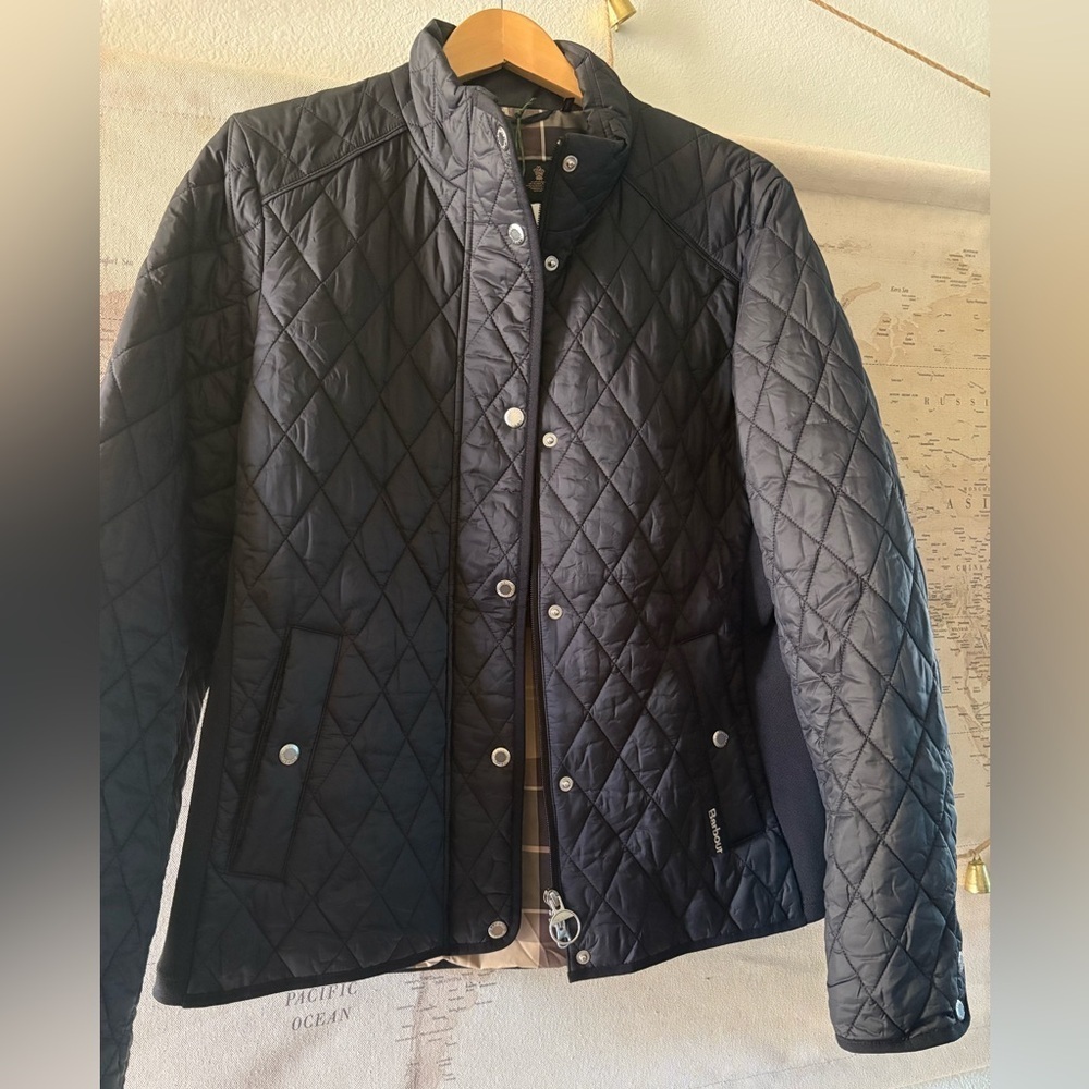 🆕Barbour Yarrow Quilted Jacket Size 12/Euro 42 NWT - Picture 4 of 12
